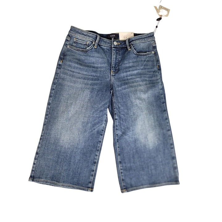 Nydj Womens Size 8 P Petite Jeans Crop Wide Leg pedal pusher seline Stretch(29