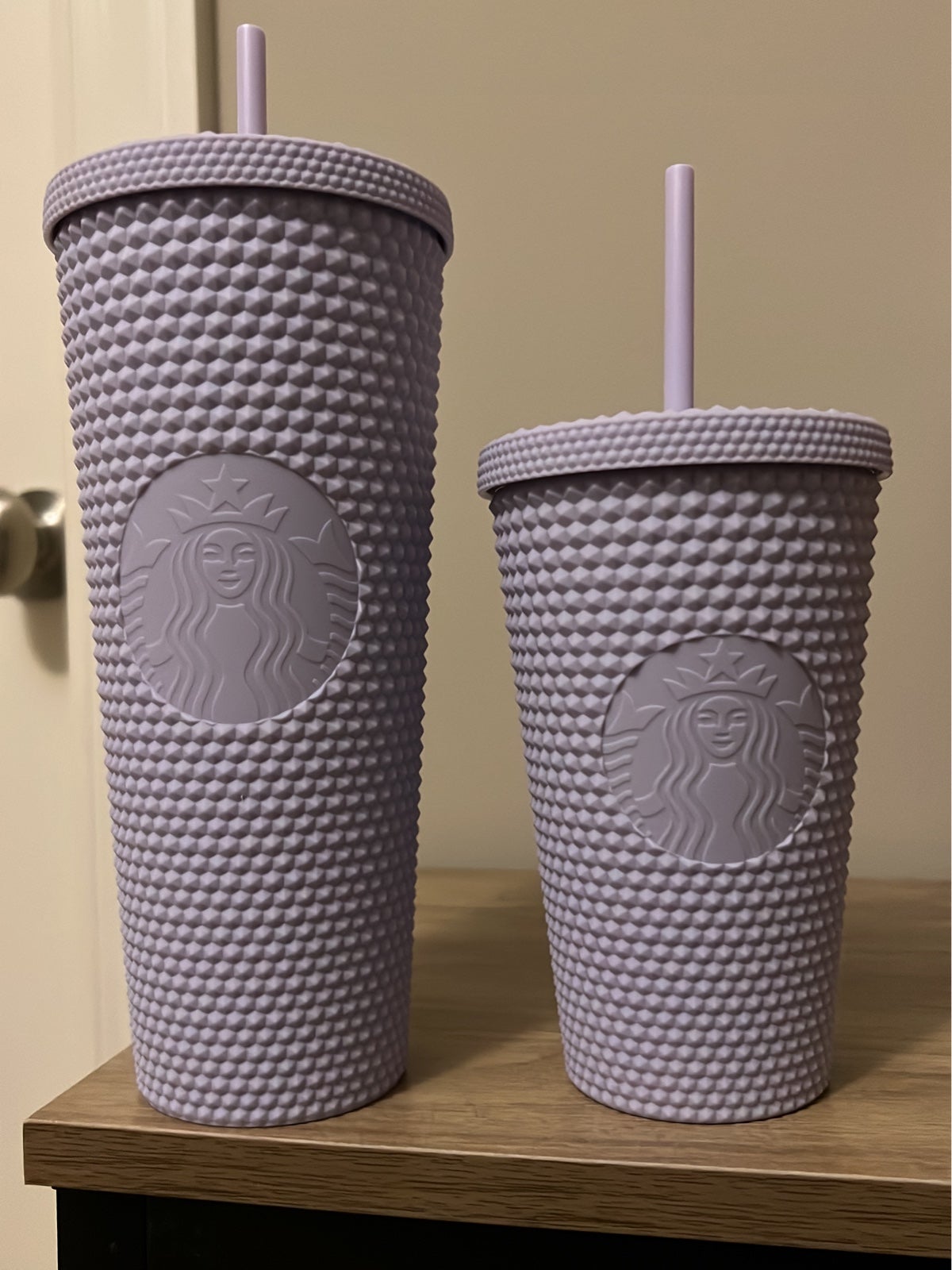 Starbucks lilac studded set