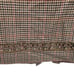 Vintage 80s Casual Corner Skirt Wool Houndstooth Plaid Tea Length Tan 10 Western
