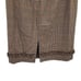 Vintage 80s Casual Corner Skirt Wool Houndstooth Plaid Tea Length Tan 10 Western