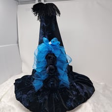 Halloween Witch Hat adult Velvet Handmade