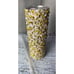 Gold White Pearl & Rhinestone Tumbler W/Handle 20oz Skinny W/Lid & Straw