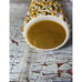 Gold White Pearl & Rhinestone Tumbler W/Handle 20oz Skinny W/Lid & Straw