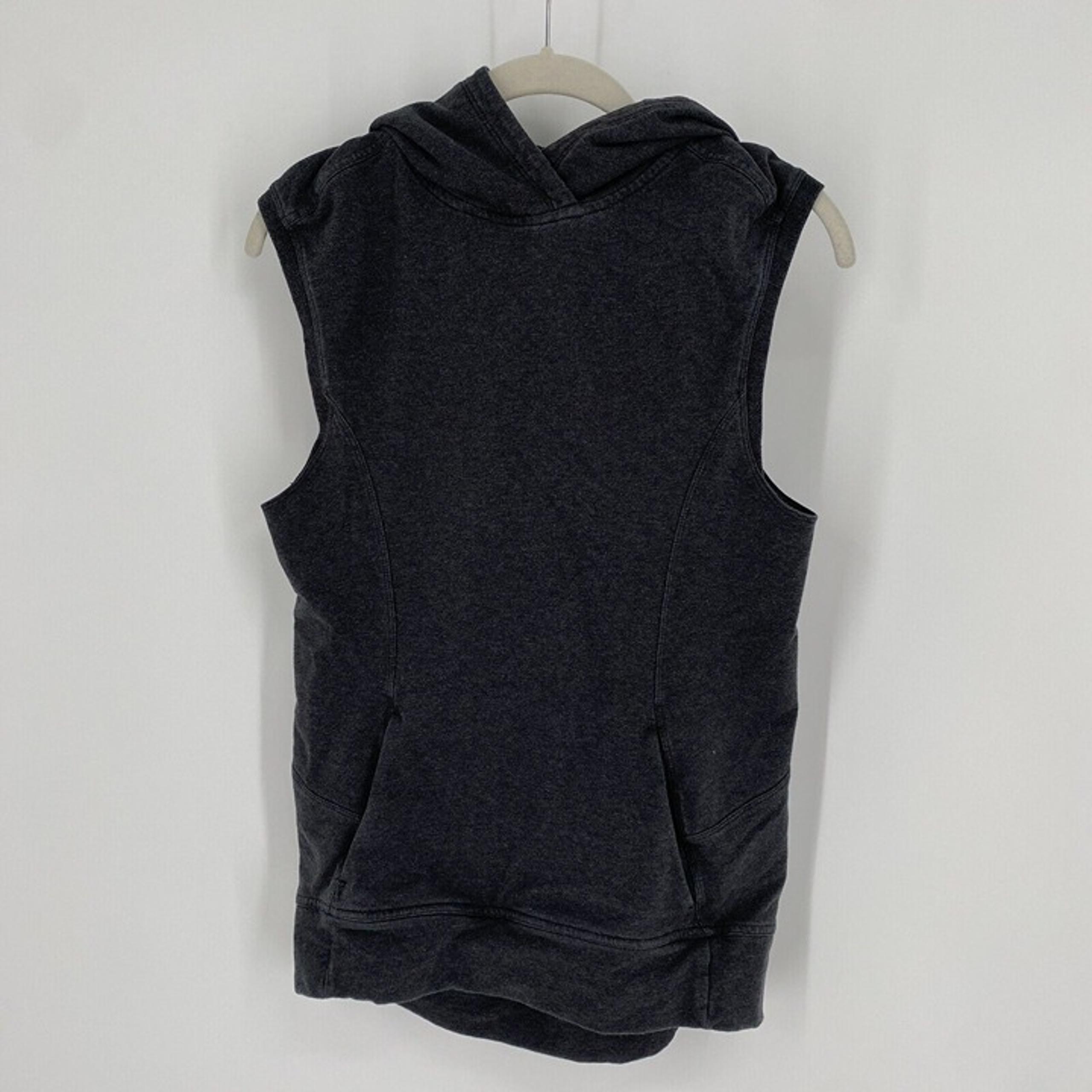 Lululemon sweatshirt women’s 2 gray sleeveless athletic hoodie workout running