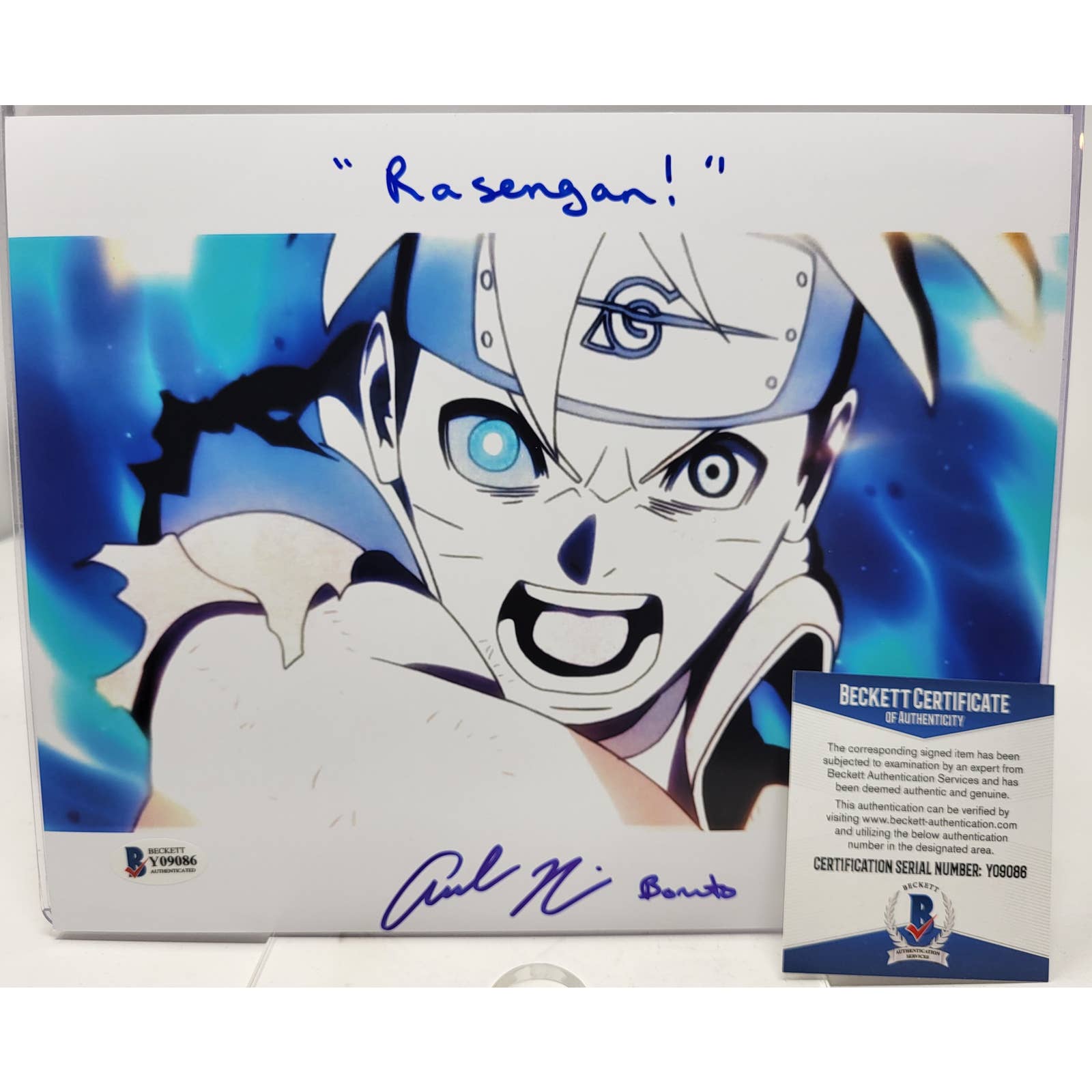 Boruto signed autographed Naruto 8x10 Photo Amanda Miller