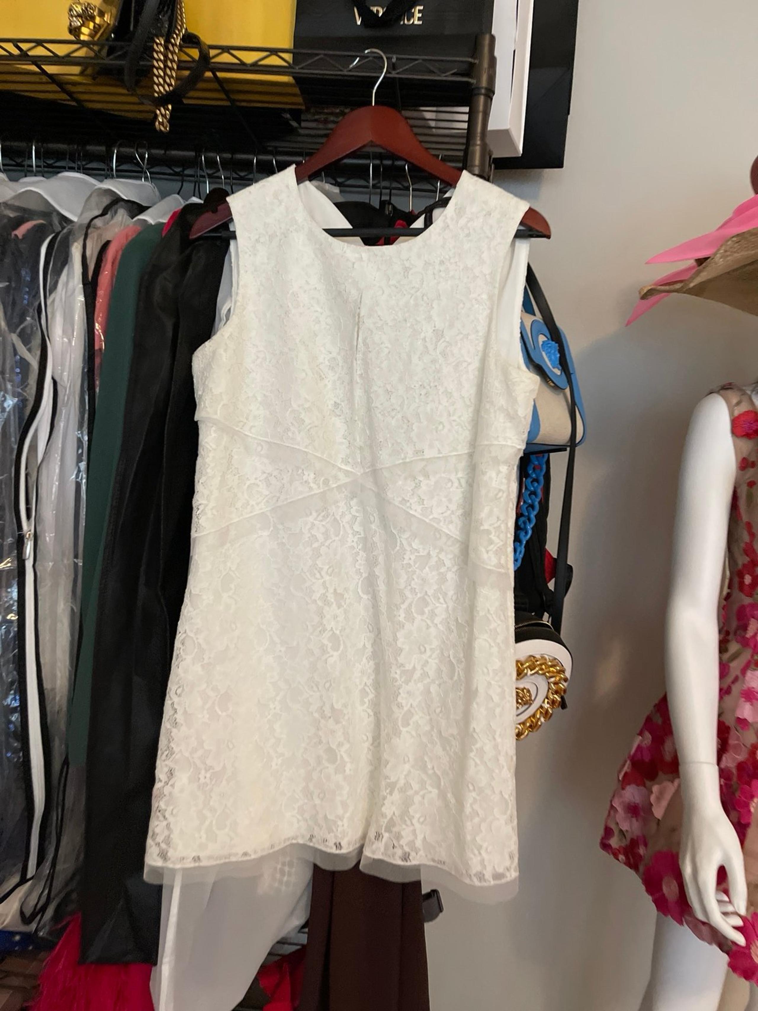 Bcbg maxazria lace white dress