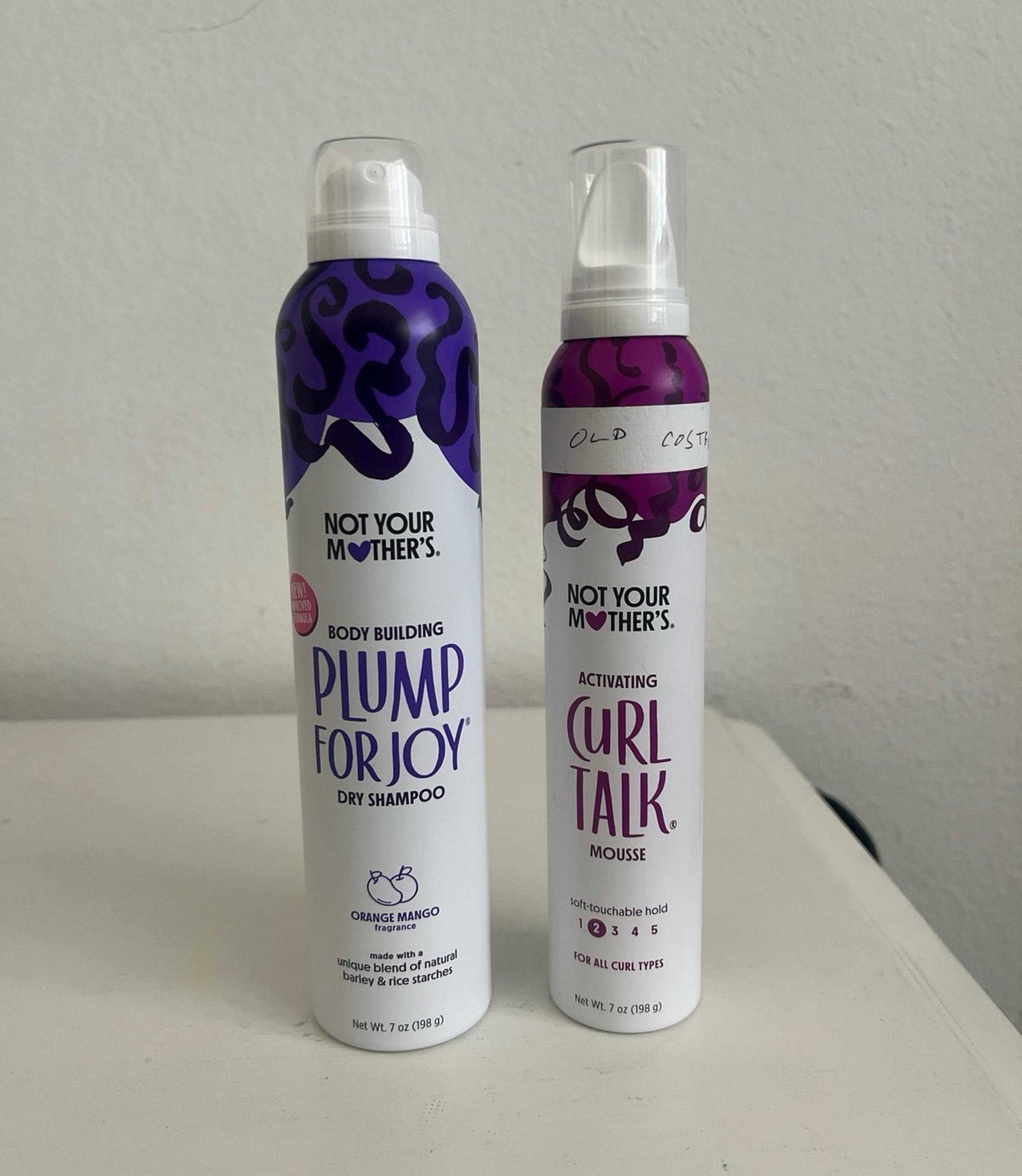 Hair care dry shampoo curl mousse
