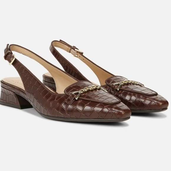 Marc Fisher Women Frona Slingback The Pointed toe leather shoes sz 10M