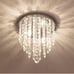 Crystal Chandelier Lighting, 2 Lights Flush Mount Ceiling Light