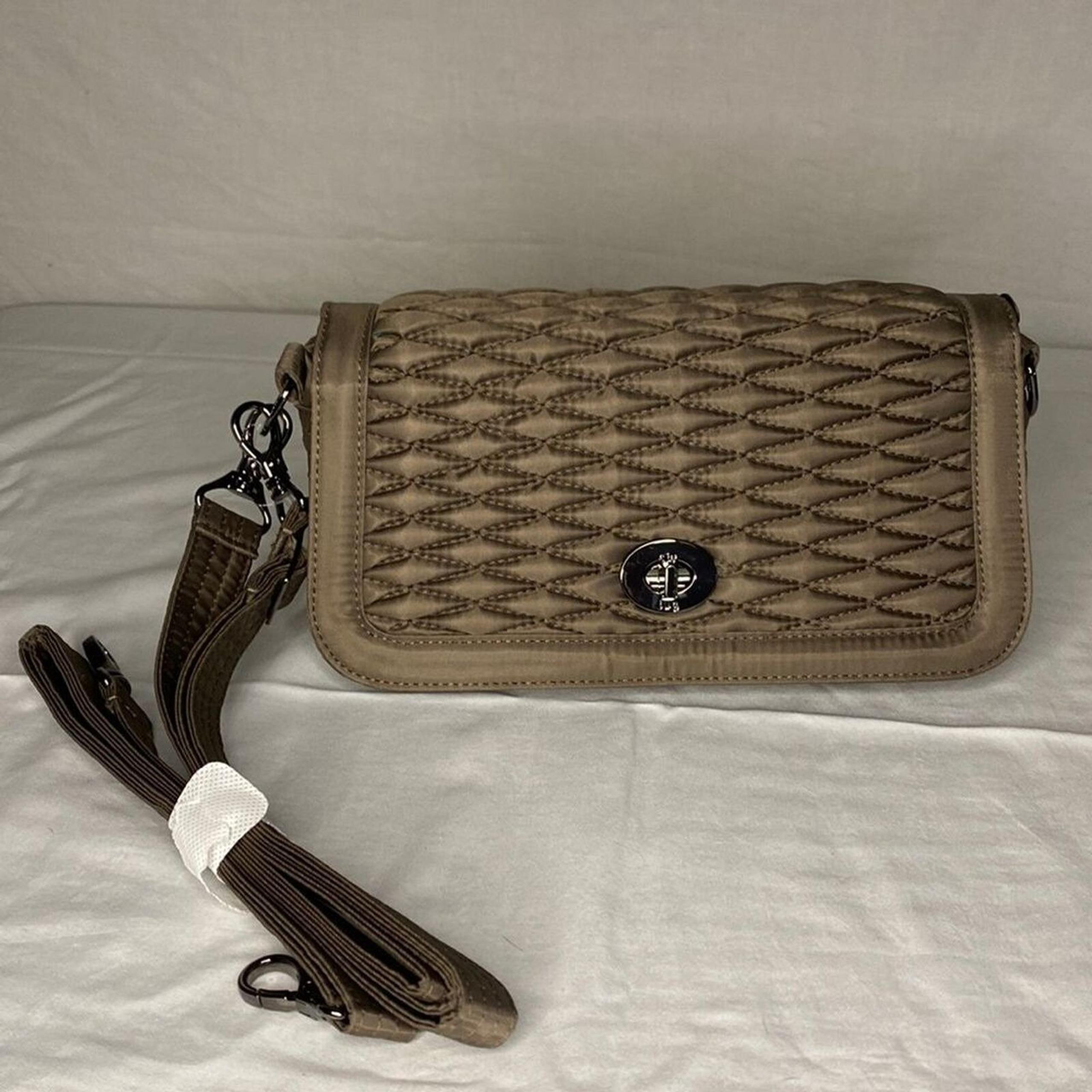 Allegra Women's Crossbody Bag, Purse, Shoulder Bag, Adjustable Strap, Walnut - Lug