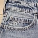 NWT Hollister Low Rise Baggy Long White Bow Denim Jeans