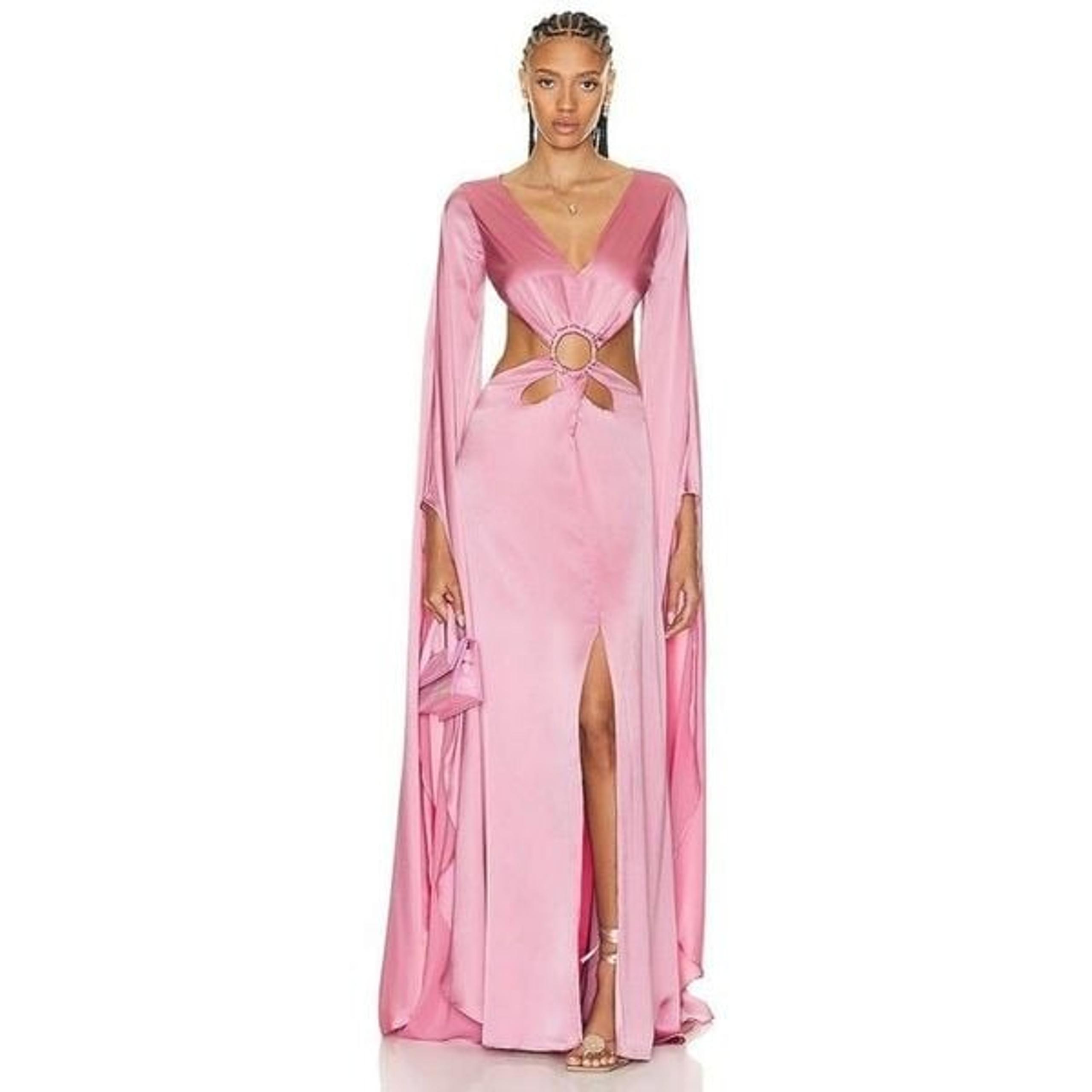 Cult Gaia Jasmin Gown in Shell Pink Small New Womens Long Maxi Dress