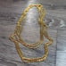 Joan Rivers Gold Tube Chain Necklace 60 Inches long