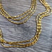 Joan Rivers Gold Tube Chain Necklace 60 Inches long