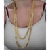 Joan Rivers Gold Tube Chain Necklace 60 Inches long