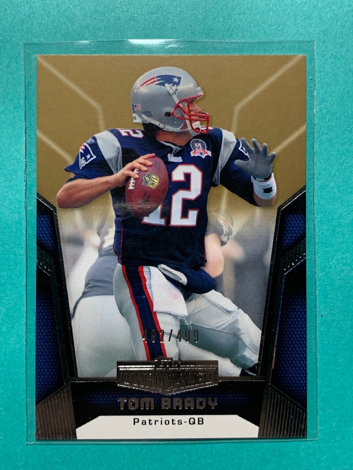 Rare ssp 2010 Topps Unrivaled Tom Brady Gold 238/499