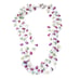 Vintage Opalite Glass & Genuine Pearl Multi-Strand Beaded Necklace Multicolor