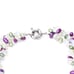 Vintage Opalite Glass & Genuine Pearl Multi-Strand Beaded Necklace Multicolor