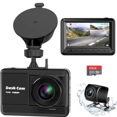 Dash Cam Front and Rear,1080P Full HD with 32GB SD Card, 2.45 inch IPS Screen