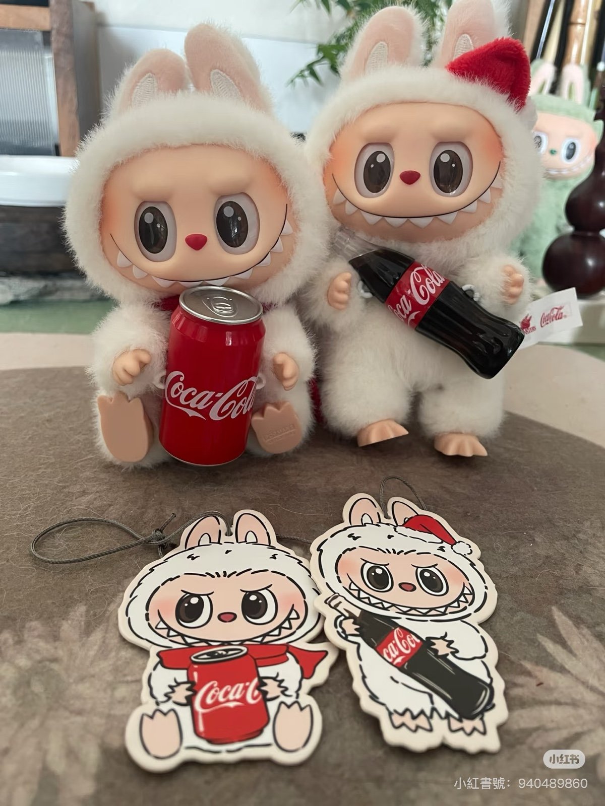 Genuine POP MART The Monsters Labubu Coca-Cola Plush Figure