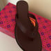 NIB Tory Burch Benton Thong Sandals Size 7 New Claret.