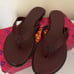 NIB Tory Burch Benton Thong Sandals Size 7 New Claret.