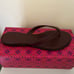 NIB Tory Burch Benton Thong Sandals Size 7 New Claret.