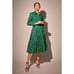 Tucker Allyson Dress Emerald Kelly Green Legacy Lace Zipper Luxury Shirtdress L