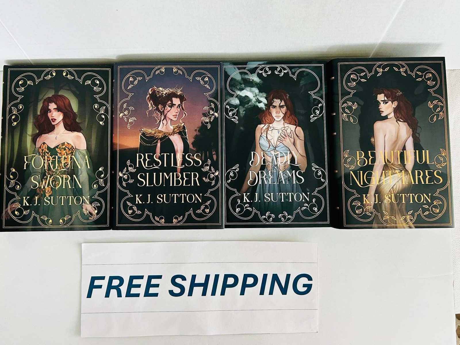 FREE SHIP Fairyloot Fortuna Sworn K. J. Sutton Signed Restless Slumber