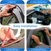 KPY Window Visor Compatible with Dodge Challenger 2008-2023, 2PC