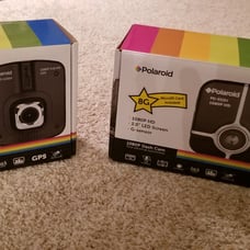 New! Set of 2 Polaroid 1080P GPS Dash Ca