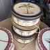Lot of 5 Decorative Hat Boxes / Round Storage Boxes
