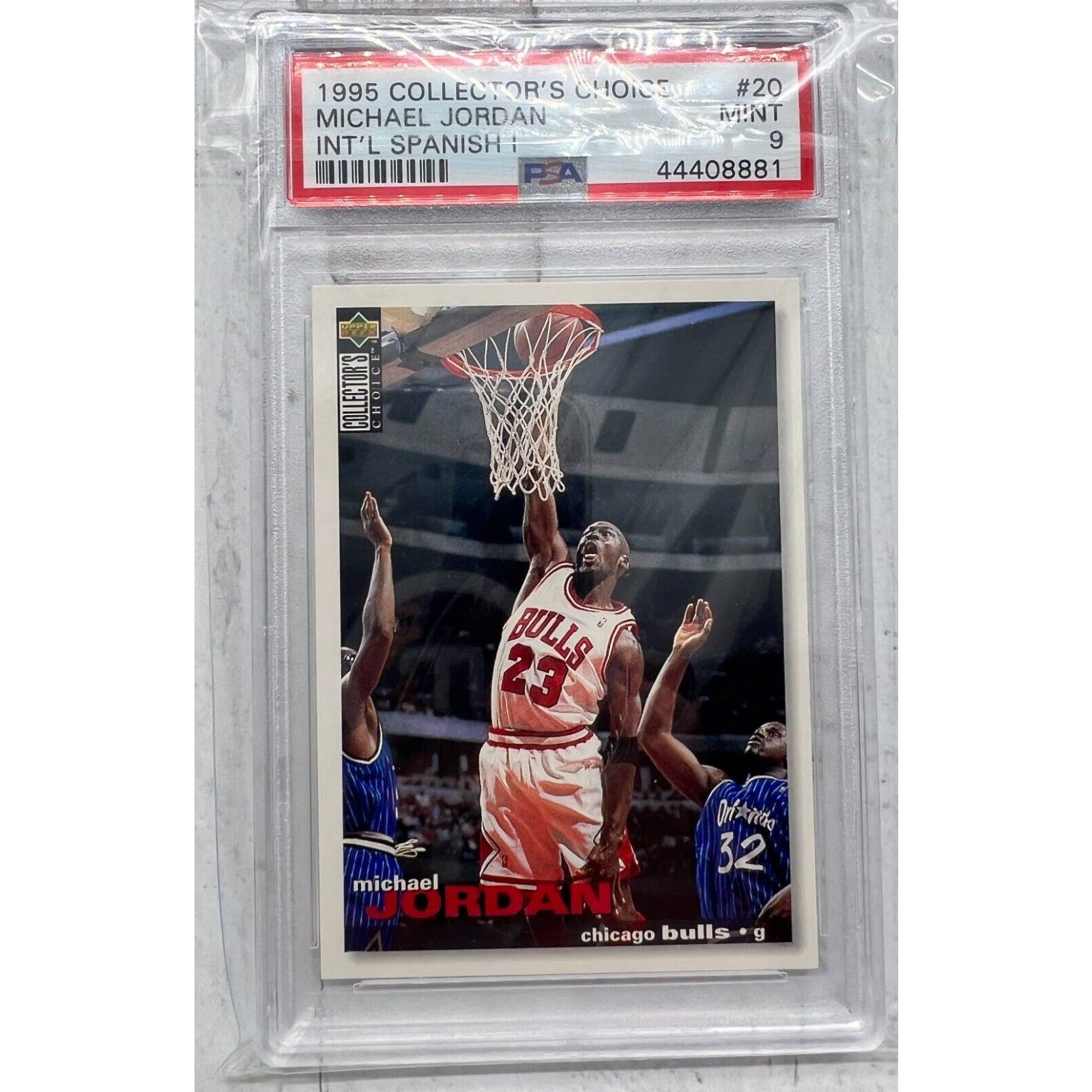 1995 UD Collector's Choice Int'l Spanish #20 Michael Jordan PSA 9 POP 13 !