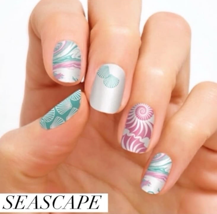 Color Street ~ Seascape ~ RARE Unicorn Pink Retired Ocean New Nail Set