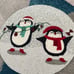 4 Christmas Penguin Beaded Placemats/Chargers