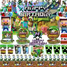 Minecraft Birthday Party Set | New