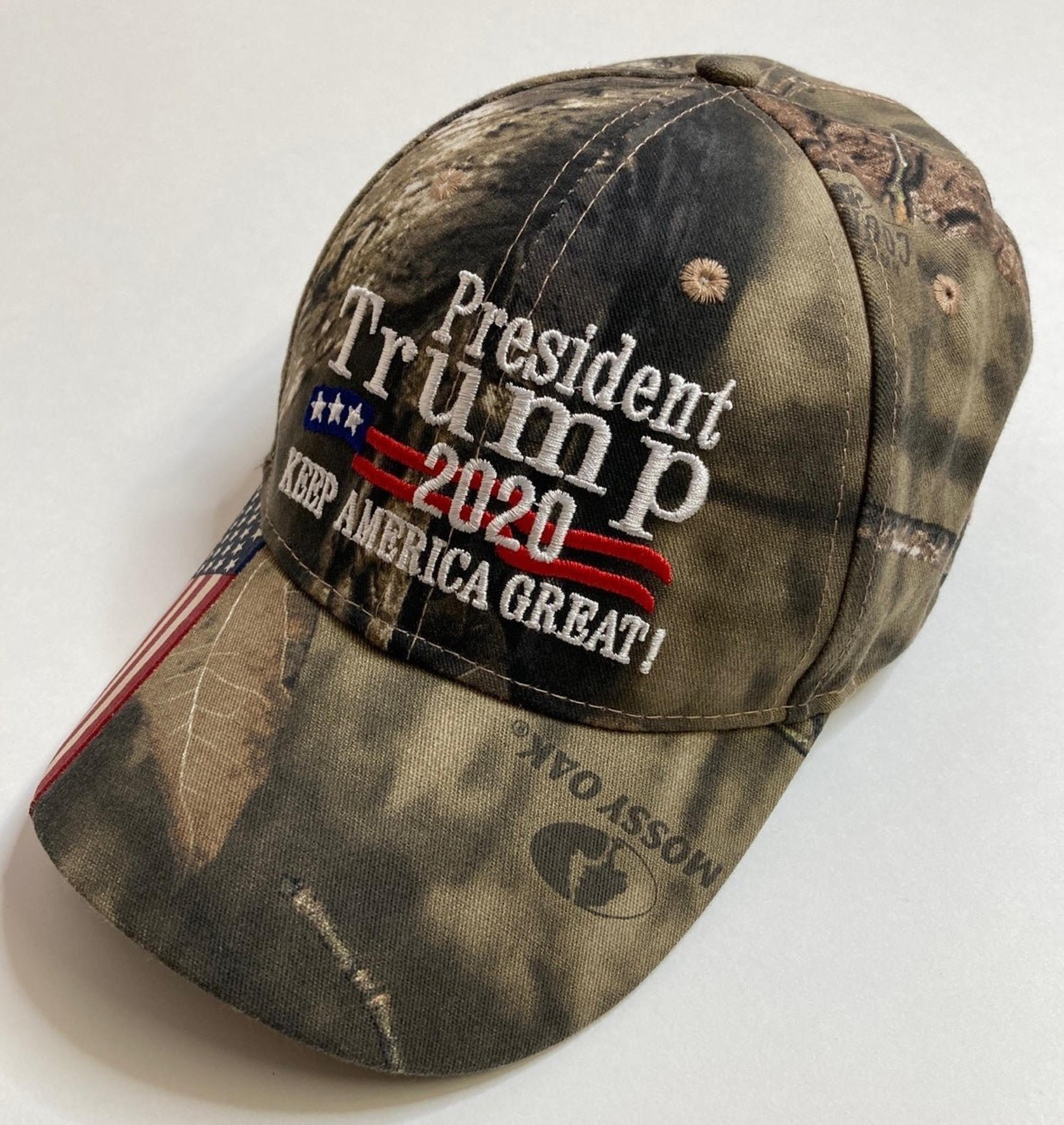 Donald Trump President Mossy Oak Camo Hat Strapback Cap Keep America Great