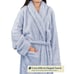 PAVILIA Premium Women’s Soft Plush Robe Fluffy Warm Sherpa Fabric Bathrobe L/XL