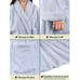 PAVILIA Premium Women’s Soft Plush Robe Fluffy Warm Sherpa Fabric Bathrobe L/XL