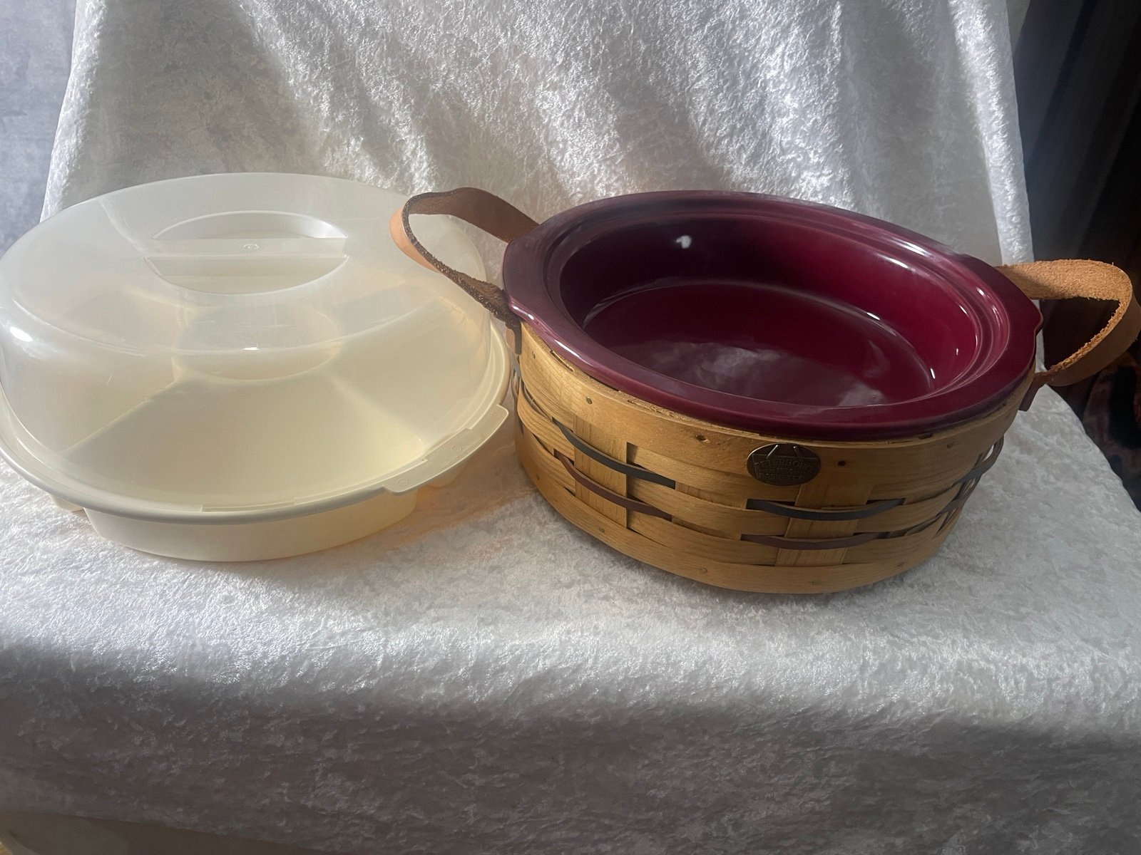 peterboro basket Lazy Susan set