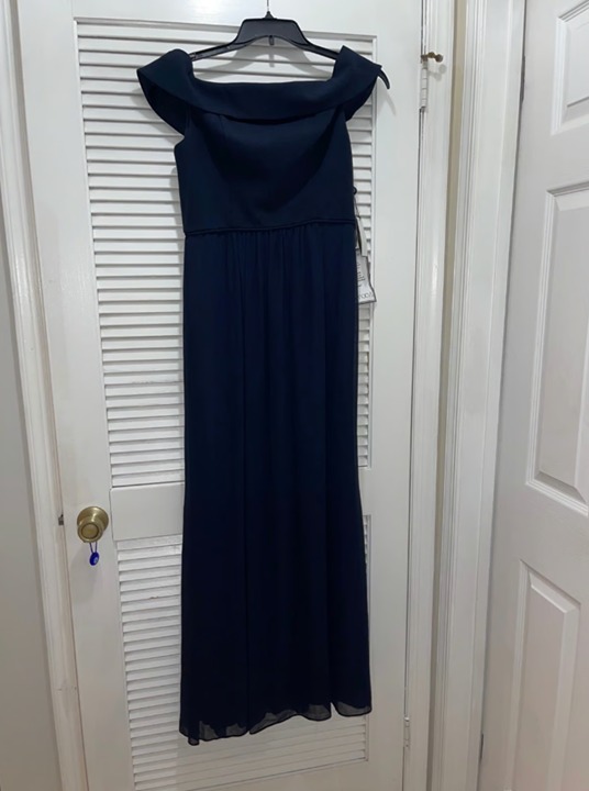 Adrianna Papell Navy Blue Dress sz 8