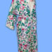 Appel Vintage 1980s Floral Long Belted Robe Size Medium