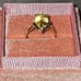 10k Gold Lemon Quatrz & Diamond Ring