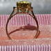 10k Gold Lemon Quatrz & Diamond Ring