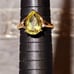 10k Gold Lemon Quatrz & Diamond Ring