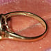 10k Gold Lemon Quatrz & Diamond Ring