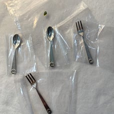 American Girl Doll SIlverware Spoon Fork Pleasant Company Tea Set Lemonade New