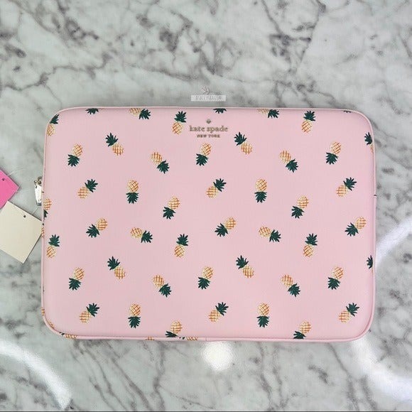 Kate Spade Staci Pineapple Printed Stars L-zip Universal Laptop Sleeve