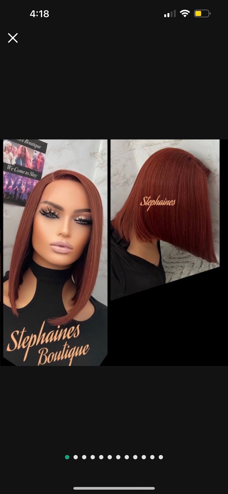 Human Hair blended lace front wig