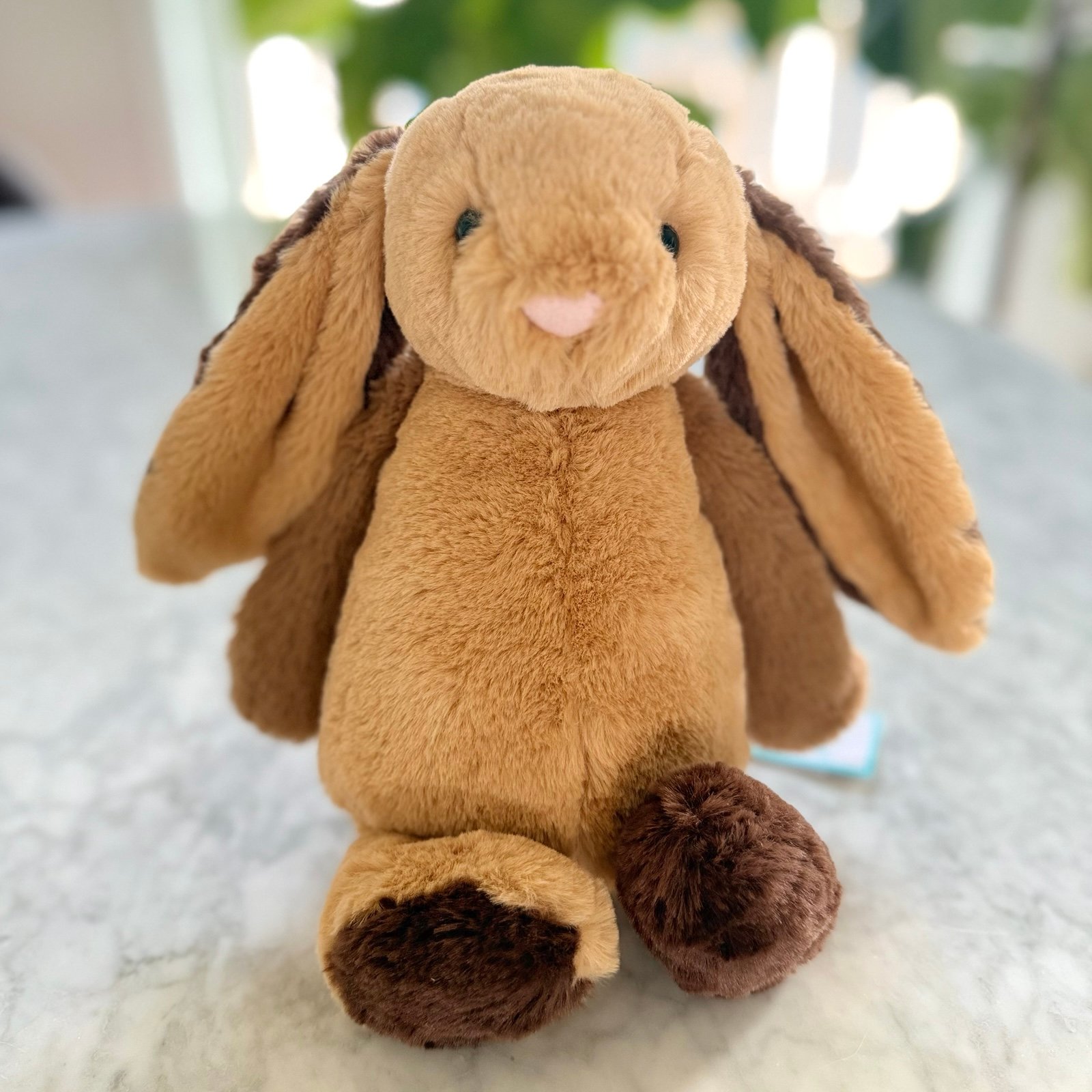 Jellycat Bashful Patchwork Brown Bunny BNWT